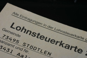 Lohnsteuerkarte
