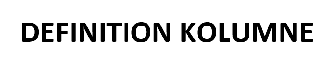 Was ist die genaue Definition einer Kolumne? - JournalExpert.de : JournalExpert.de